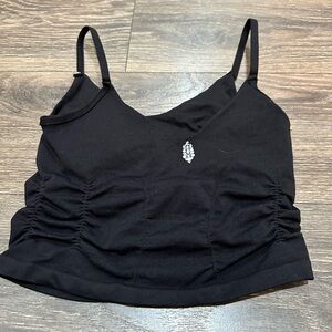 FREE PEOPLE GOOD KARMA ROUCHED TANK TOP